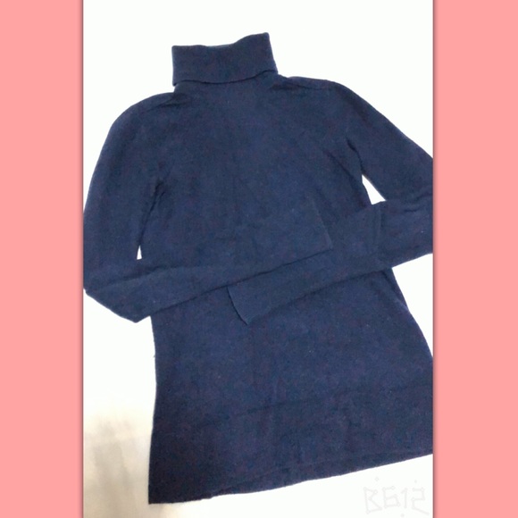 &Other Stories Blue Cashmere Turtleneck Sweater! - Picture 2 of 4